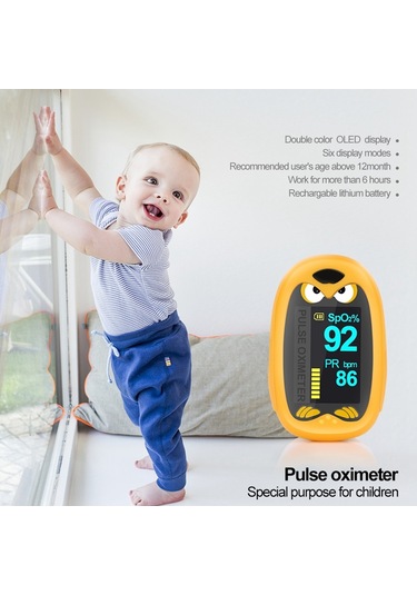 Sones Pediatrik Parmak Nabız Oksimetresi Turuncu