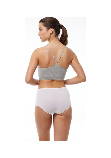 Malabadi Kadın Beyaz 2 Li Paket Geniş Kenarlı Modal Külot 1053 Beyaz