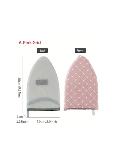 Fochsia Mini Ütü Tahtası Taşınabilir Mavi Kare Desenli Anti-sıçrama Ev Ütü Masası