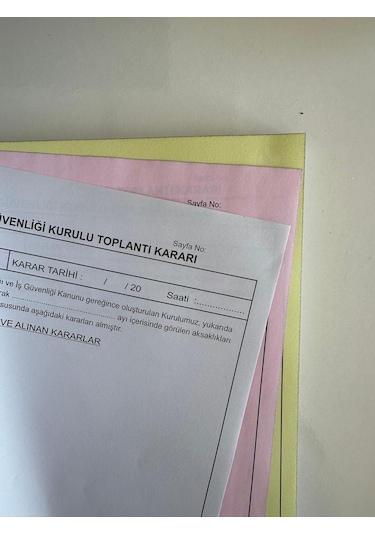 Düvenci İş Sağlığı Ve İş Güvenliği Kurul Karar Defteri