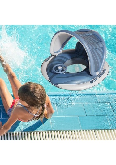 Ganzhoushop Bebek Yüzme Havuzu, Mavi Küvet Suntek Yüzer Aksesuarları Mp Mavi