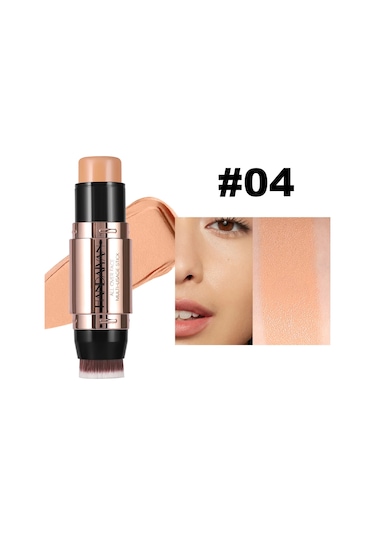 1 Pc Çift Kafa Yüz Bronzlaştırıcı Kontur Sopa Krem Makyaj Açık Koyu Gölge 04 C01