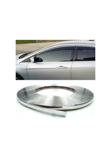 18 Mm 10 Metre 3d Paslanmaz Dekoratif Krom Çıta