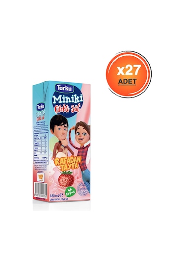 Torku Çilekli Süt 27 x 180 ML