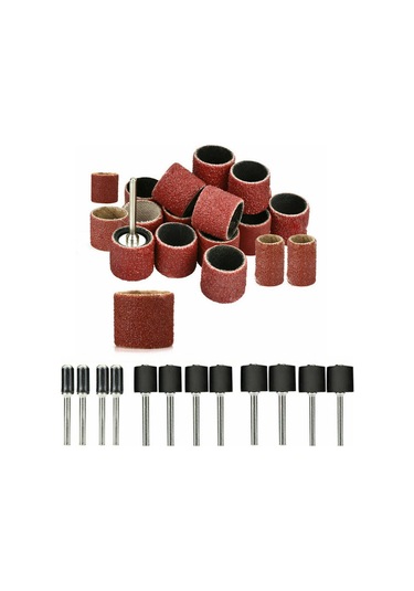 252 Adet Zımpara Tamburu Kit Tırnak Matkap Uçları Cilalı E13788-1