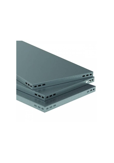 6 Katlı Duble Paslanmaz Krom Raf - Inox Soğuk Oda Rafı, Buzhane Rafı 43x93 Cm-0.70 Mm-100 Cm Gri