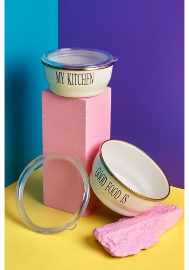 Mttskb-0005 Miss Betty 14-16 Cm 2'li Emaye Saklama Kabı 001