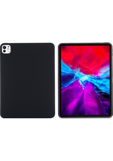 iPad Uyumlu  Pro 13 2024 Kılıf Sıvı Silikon Çizilmeye Dayanıklı Tablet Kapağı