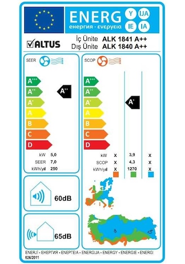 Altus ALK 1840 18000 BTU Inverter Duvar Tipi Klima