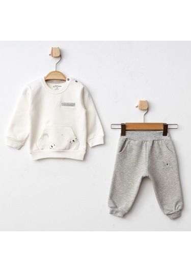 Aziz Bebe 2'li Bebek Takımı 2282 Ekru