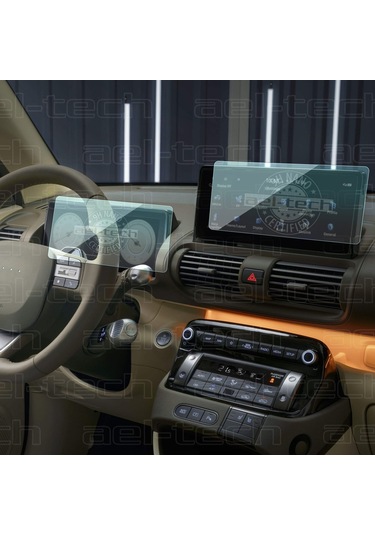 Hyundai İnster Uyumlu Navigasyon Ve Dijital Gösterge 9h Nano Ekran Koruyucu 2li Set