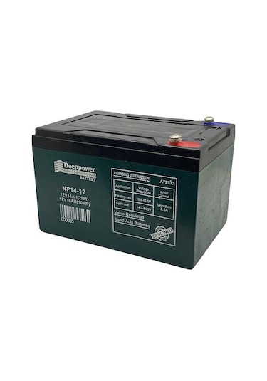 Deeppower 12v 14 Ah Elektrikli Bisiklet Aküsü Deep Cycle 150 97 95