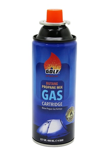 Golf Gas Premium Butane Propane Mıx Uzun Gaz Kartuşu 227gr/400ml 5365 Çok Renkli
