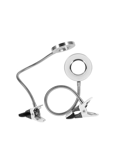 Nikula 8x Büyütmeli Mandallı, Usb Girişli Masa Lambalı, Okuma Ve Güzellik Salon Için Büyüteç 2088a