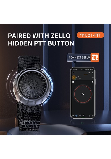 Samdoo Zello Uygulaması İçin Bluetooth Ptt Tuşu - Tek Tıkla Konuş, 30m Menzil, Ip67 Su Geçirmez, Araç/motosiklet Uyumlu