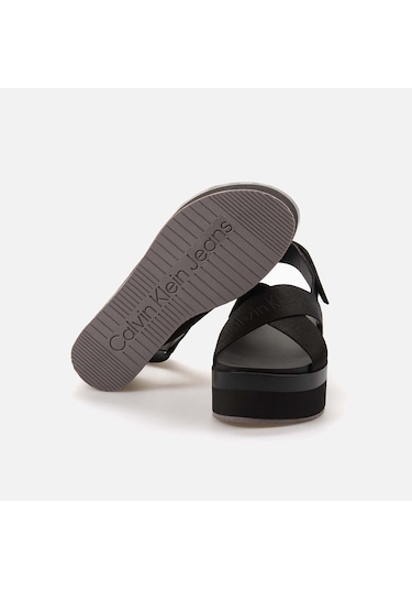 Calvin Klein Dolgu Topuklu Kadın Sandalet Yw0yw01362 Siyah