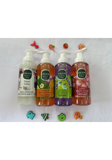 Eslem Doğal Zeytinyağlı Köpük Sabun 4 Lü
