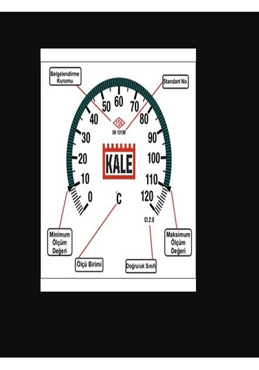 Kahveci Kazanı Termometresi 63-120c Derece 5 CM