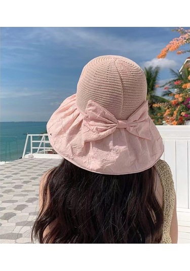 Kadınlar İçin Şık Örme Güneşlik Şapka, Yüzü Koruyan Geniş Kenarlı Kova Tasarım, Yaz Modasına Uygun Trend Aksesuar Yeşil