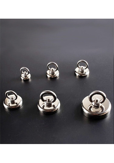 Ay Magnet Fishing Neodyum Pot Mıknatıs, Çap 25Mm, Kurtarma