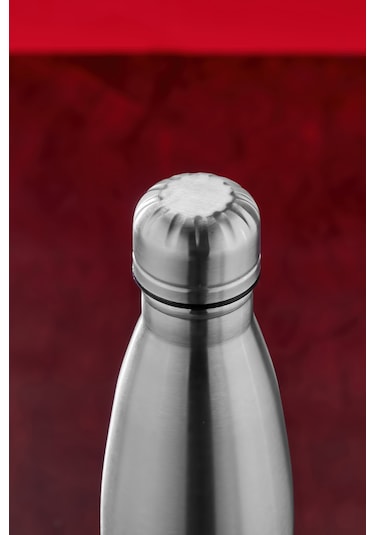 Cooker 500 Ml Paslanmaz Çelik Termos - Çift Kat Yalıtım, 6 Saat Sıcak 12 Saat Soğuk, Sızdırmaz Suluk Ckr2053 Gümüş Gri