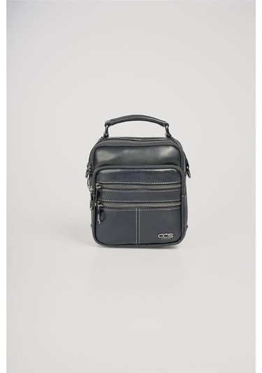 Ççs 31603 Hakiki Deri Askılı Çanta Siyah