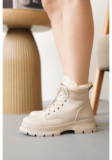 Daxtors Natalya Soğuk Geçirmez Kışlık Kadın Bot & Bootie Siyah