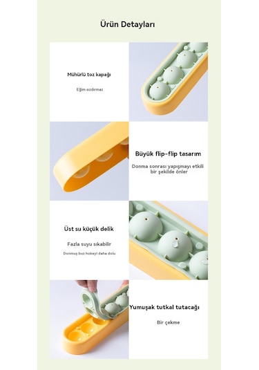 Jian Fan Gıda'nın Fıaltı Altıpanelli Buz Hokeyi Kalıbı Sarısı Sarı