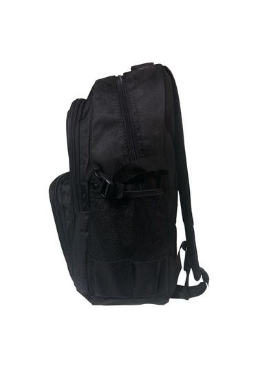 Su Geçirmez Kalın Ortopedik Çok Bölmeli Laptop Okul Gezi Seyahat Kamp Sırt Çantası Büyük 30x47cm Siyah