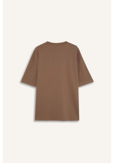 DeFacto Oversize Geniş Kalıp Ütü Gerektirmeyen Bisiklet Yaka Kısa Kollu Basic Düz Ağır Kumaş Tişört X3926AZ25SPBN229 DeFacto Oversize Geniş Kalıp Ütü Gerektirmeyen Bisiklet Yaka Kısa Kollu Basic Düz Ağır Kumaş Tişört X3926AZ25SPBN229
