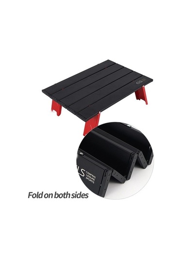 Dancemonkey Mini Katlanır Kamp Masa, Taşınabilir Sehpa Kırmızı Kırmızı