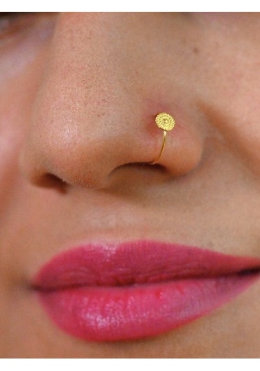 Gold Yuvarlak Burgu Detay 925 Ayar Hızma-hızma36 Altın