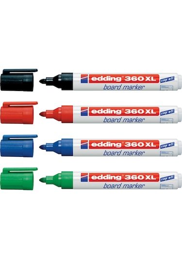 Edding 360Xl Beyaz Tahta Kalemi 4 Ana Renk