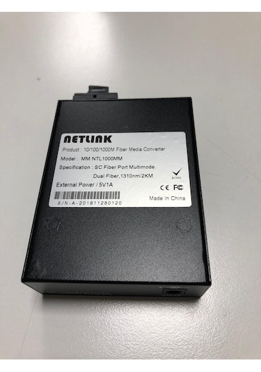 Netlink 10/100/1000 Sc Mm Dx F/O Medıa Converter