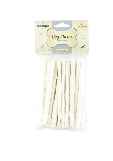 Zampa Beyaz Burgu Çubuk Yetişkin Köpek Ödülü 10'lu 50 G