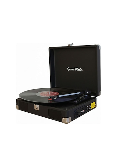 Record Master Rm-311 Siyah Renkli Pikap - Tüm Plaklar İle Uyumlu