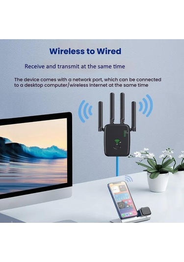 Sones Urant U11 300mbps 2.4g Kablosuz Tekrarlayıcı Wifi Sinyal Amplifikatörü Wps Hızlı Ayar Desteği Ab Fişi Beyaz