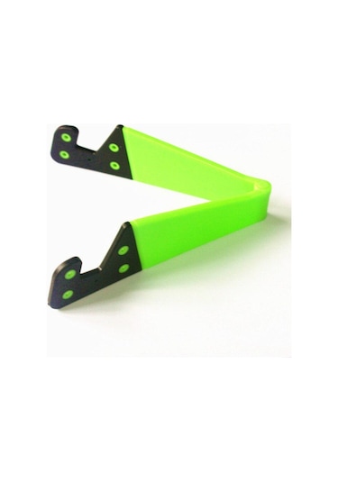 Akıllı Telefon Tablet İçin Ayarlanabilir V Şekilli Evrensel Katlanabilir Cep Cep Telefonu Standı Tutucu Green