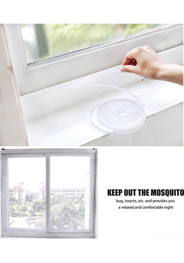 Tenfowee Beyaz Nylon Pencere Teli 1.3x1.5m Komar Ve Haşere Engeli Özlük Yapışkanlı Kesilebilir Dıy Kurulum Dayanıklı Ve Yıkama Uygun