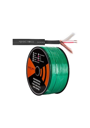 Magicvoice Mi Krofon Kablosu Stereo 1. Kali Te 100 Metre Yeşil
