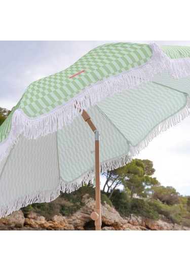 Flamingueo Caramel Plaj Ve Bahçe Şemsiyesi Yeşil Yeşil
