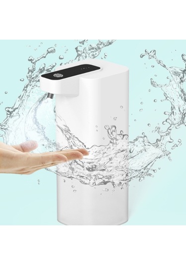 Otomatik Köpük Sabunluk Usb Şarjlı Temassız Dispenser 2 Beyaz
