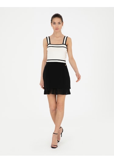 Pierre Cardin Kadın Siyah Etek Dokuma 50284024-vr046 Siyah