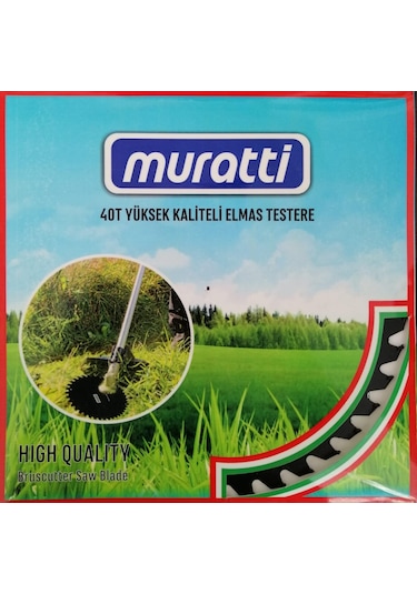 Muratti Elmas Daire Testere Bıçak 40 Diş Tırpan Bıçağı
