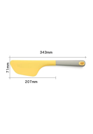 Sarı Ekstra Büyük Silikon Krema Pişirme Kazıyıcı 34cm Yapışmaz Tereyağı Spatula Pürüzsüz Sarı Ekstra Büyük Silikon Krema Pişirme Kazıyıcı 34cm Yapışmaz Tereyağı Spatula Pürüzsüz