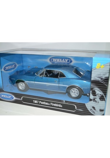 Welly 1 24 1967 Pontiac Firebird Mavi Model Metal Araba