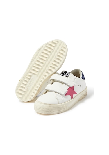 Golden Goose Çocuklar Için Deri Sneaker Ayakkabılar Beyaz