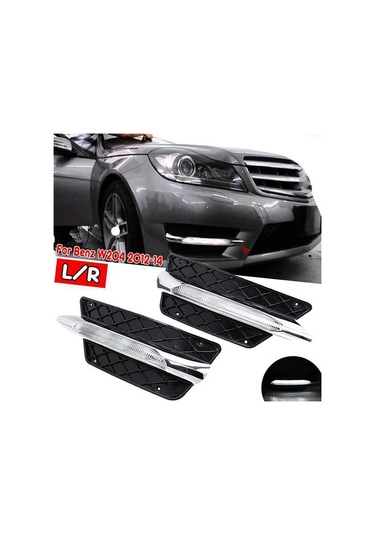Drl Ön Tampon Izgara Kalıbı Led Sis Farı Gündüz Farı Mercedes W204 C-serisi 2012-14 Sağ