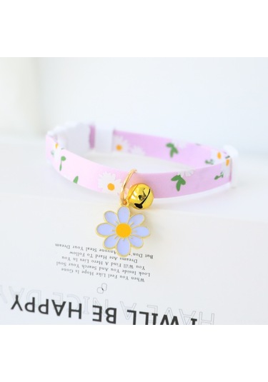 Geeksen Küçük Kedi Köpekler İçin Güvenli Kanca Çiçekli Bilezik, Çift Katlı Gelişmiş Model, Pembe, S 18-30cm , Günlük Kullanım İçin Dayanıklı Züccaciye Aksesuarı