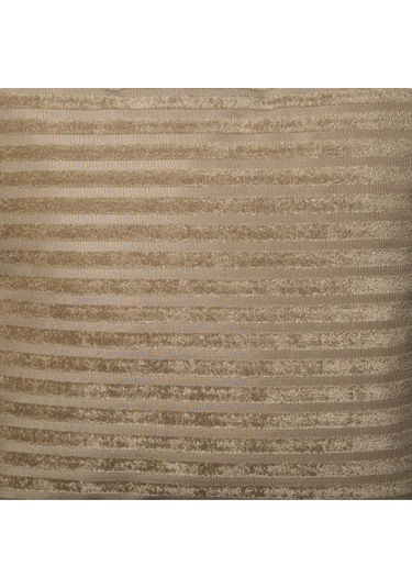 Sezyon Elya Çizgi Desenli 50 50 Açık Kahverengi Kırlent Kılıfı Açık Kahverengi